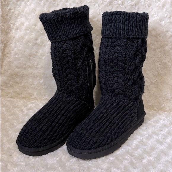UGG CARDY KNIT BOOTS - Picture 1 of 12